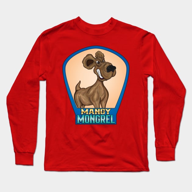 Mangy Mongrel Long Sleeve T-Shirt by Big Bee Artistry